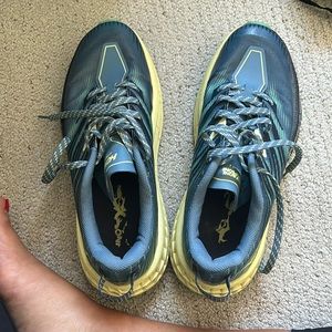 Navy HOKAs with little wear!